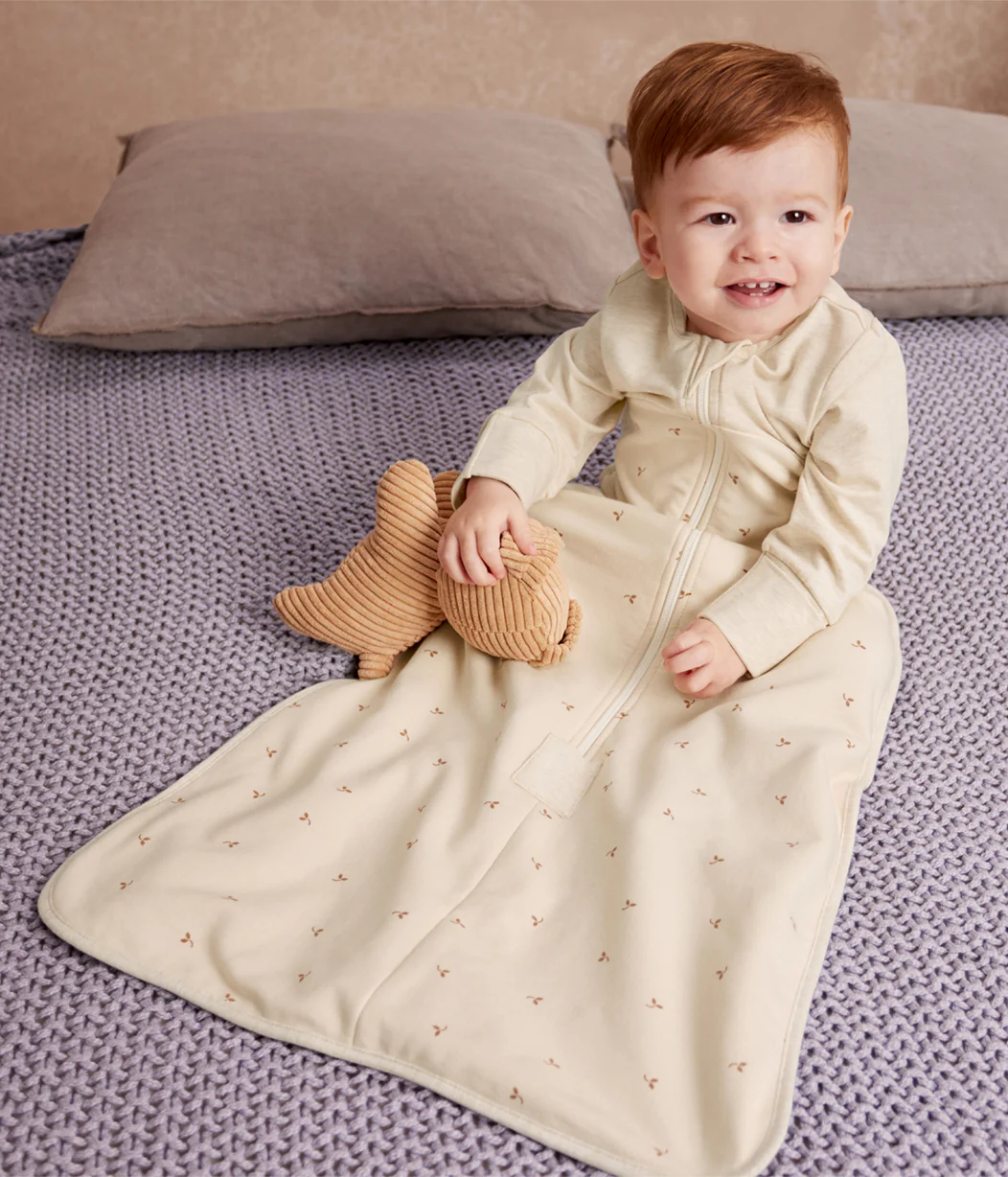 Sleep Bag Bundle | 1.5 TOG | Maroon Hearts | Buff Twinkle | Oatmeal - Image 6