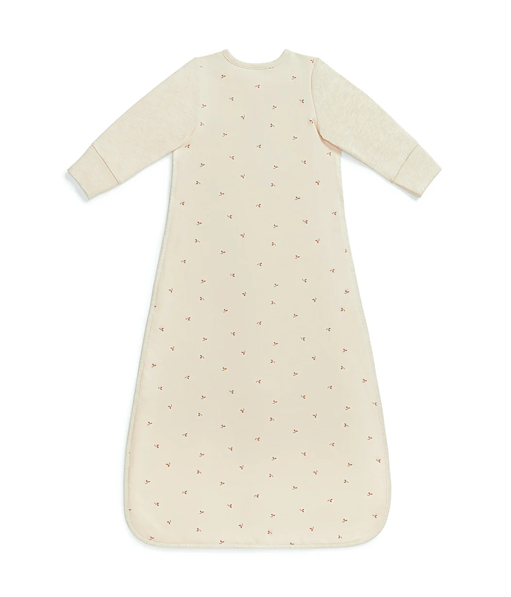 Sleep Bag Long Sleeve 1.5 TOG Cotton Oatmeal Twigs - Image 3
