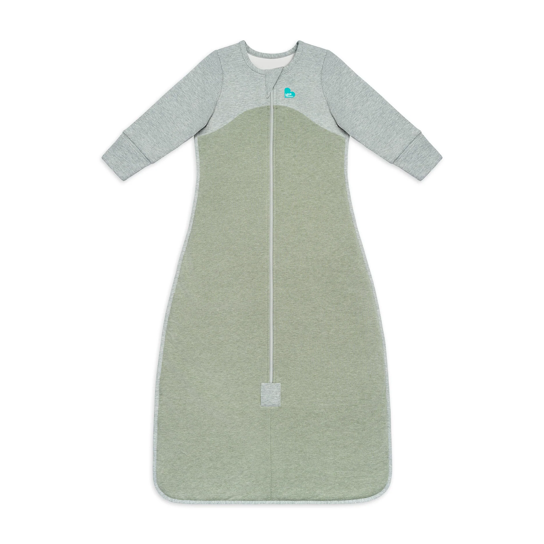 Sleep Bag Long Sleeve 1.0 TOG Organic Cotton Olive - Image 2