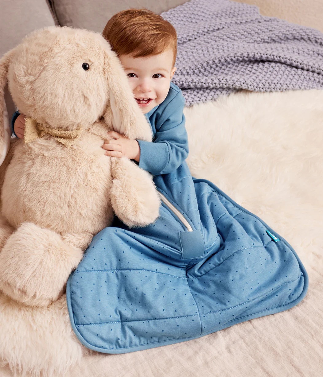 Sleep Bag Long Sleeve 2.5 TOG Cotton Storm Blue Pebbles - Image 5