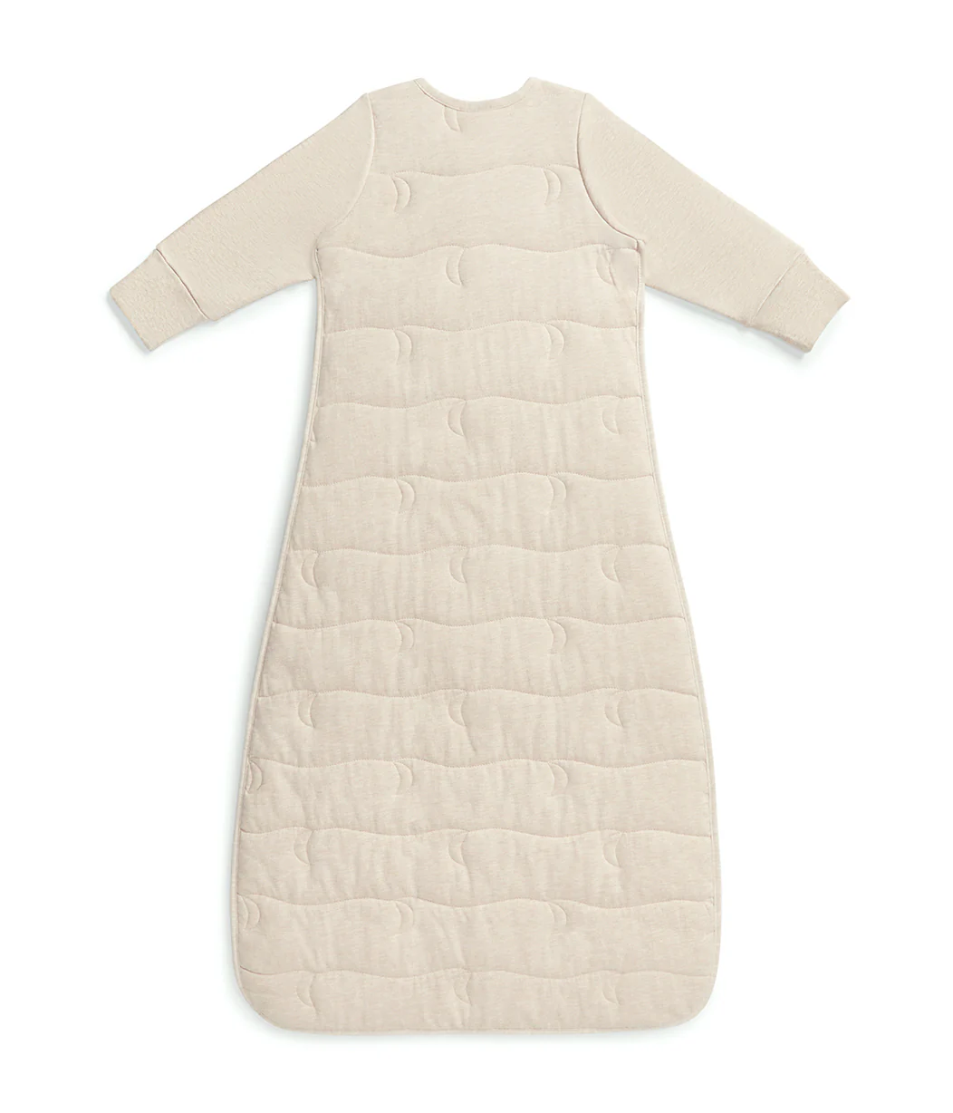 Sleep Bag Long Sleeve 3.5 TOG Cotton Oatmeal Moon Quilting - Image 3