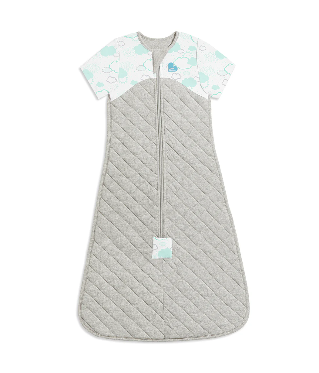 Sleep Bag Short Sleeve 1.0 TOG Cotton/Polyester White - Image 2
