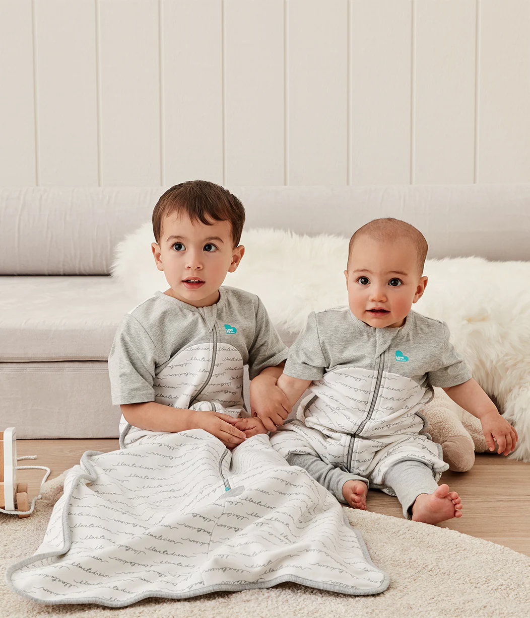 Sleep Bag Short Sleeve 1.0 TOG Organic Cotton White Dreamer - Image 4