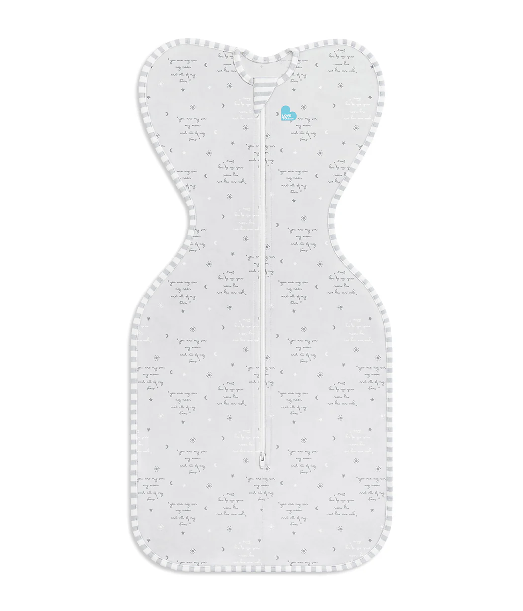 Swaddle Up™ 0.2 TOG Cotton Grey You Are My - Image 2