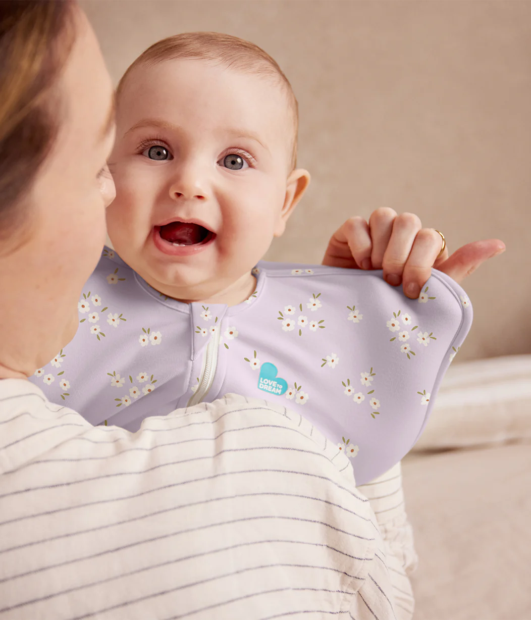 Swaddle Up™ 1.0 TOG Cotton Lilac Meadow - Image 9