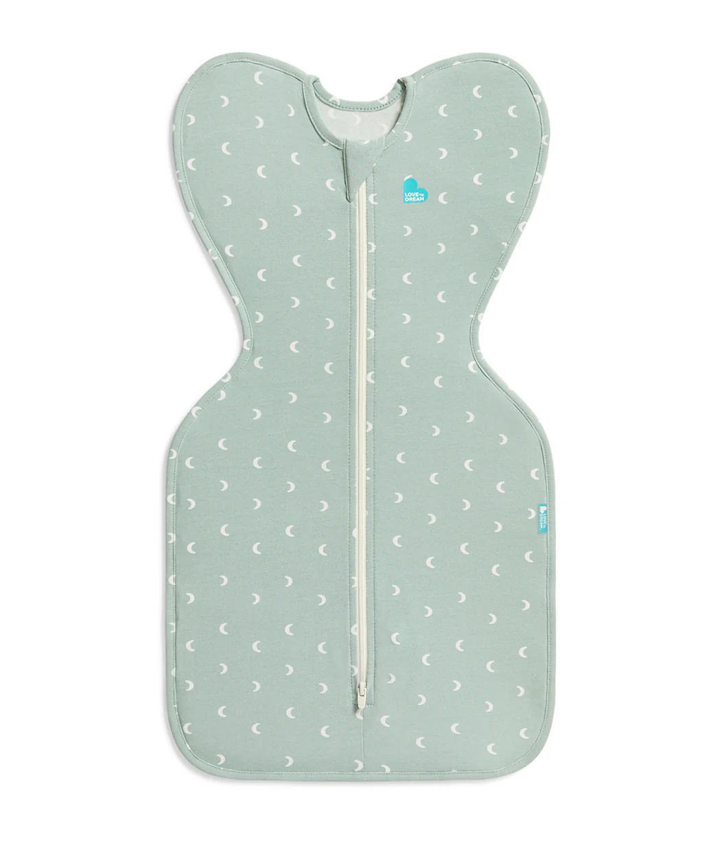 Swaddle Up™ 1.0 TOG Cotton Olive Moon - Image 2