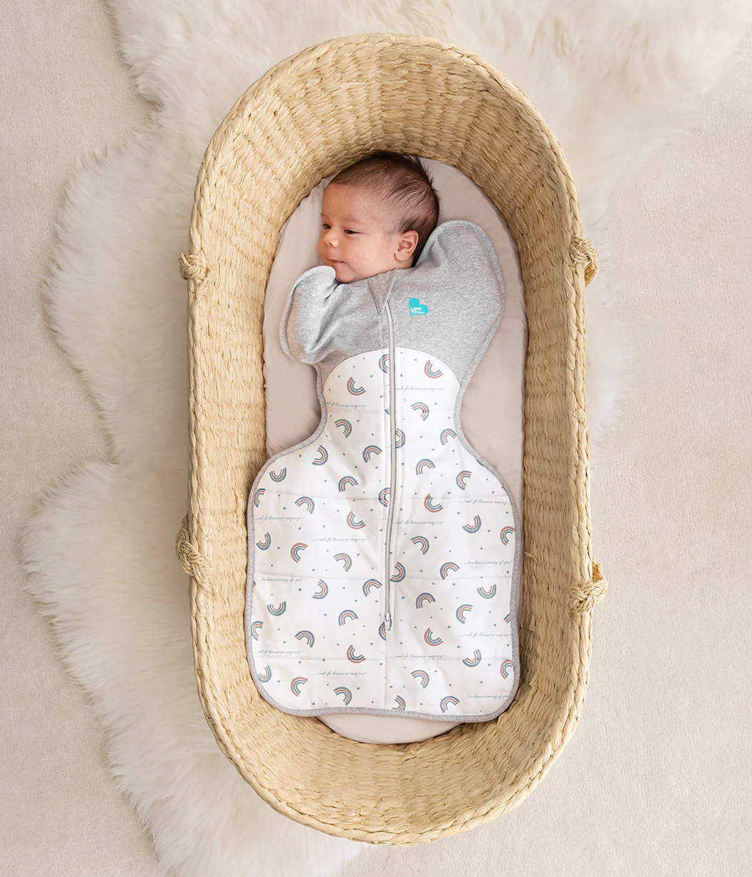 Swaddle Up™ 2.5 TOG Cotton White Rainbow Dream - Image 4
