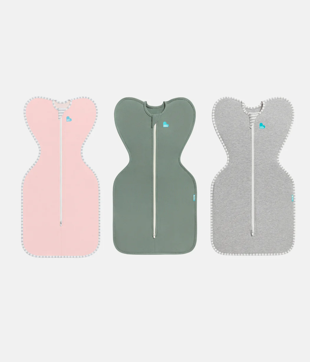 Swaddle Up Starter Bundle | 1.0 TOG | Dusty Pink | Deep Olive | Grey