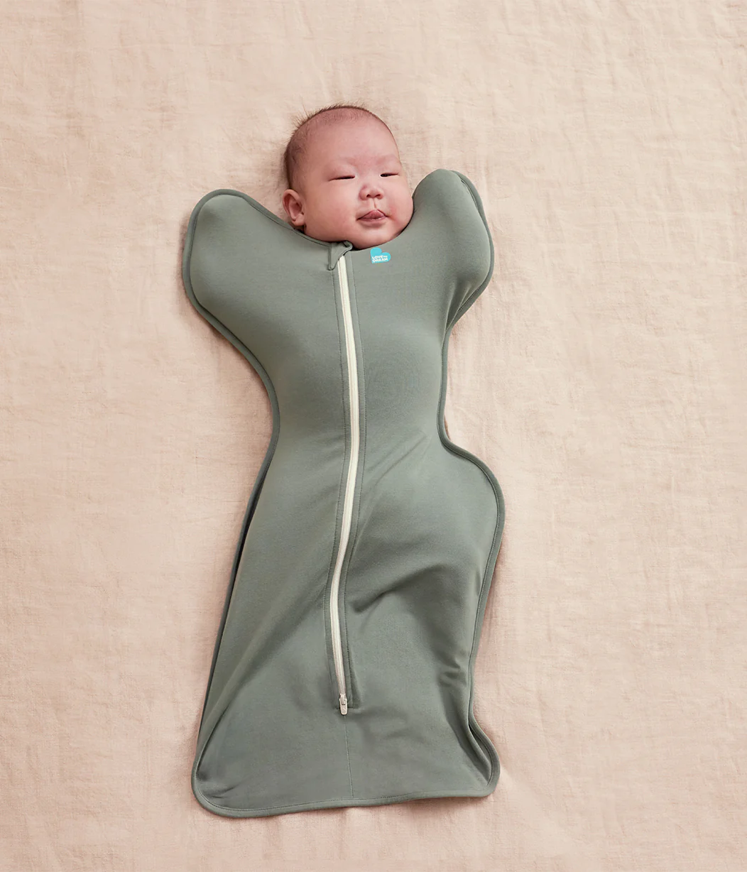 Swaddle Up Starter Bundle 1.0 TOG | Oatmeal | Deep Olive | Blue Boats - Image 4