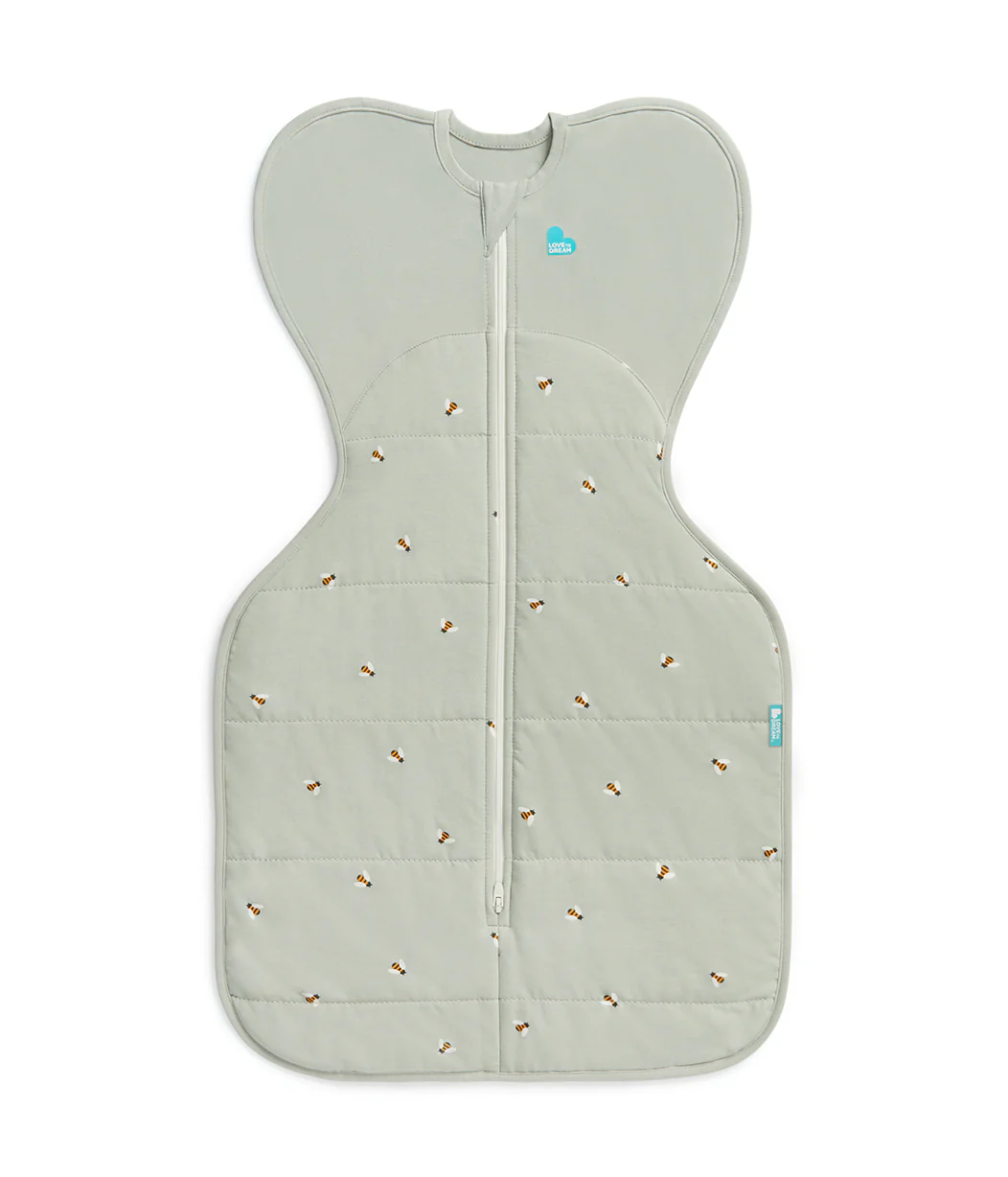 Swaddle Up Starter Bundle | 2.5 TOG | Oatmeal Bees | Olive Bees - Image 5
