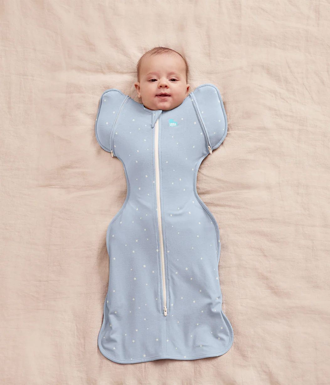 Swaddle Up™ Transition Bag 1.0 TOG Cotton Powder Blue Twinkle
