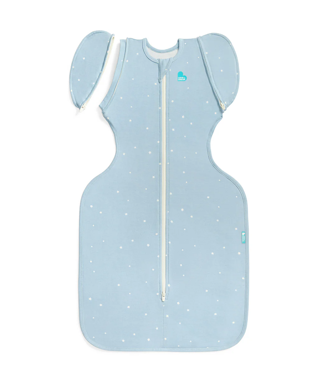 Swaddle Up™ Transition Bag 1.0 TOG Cotton Powder Blue Twinkle - Image 2