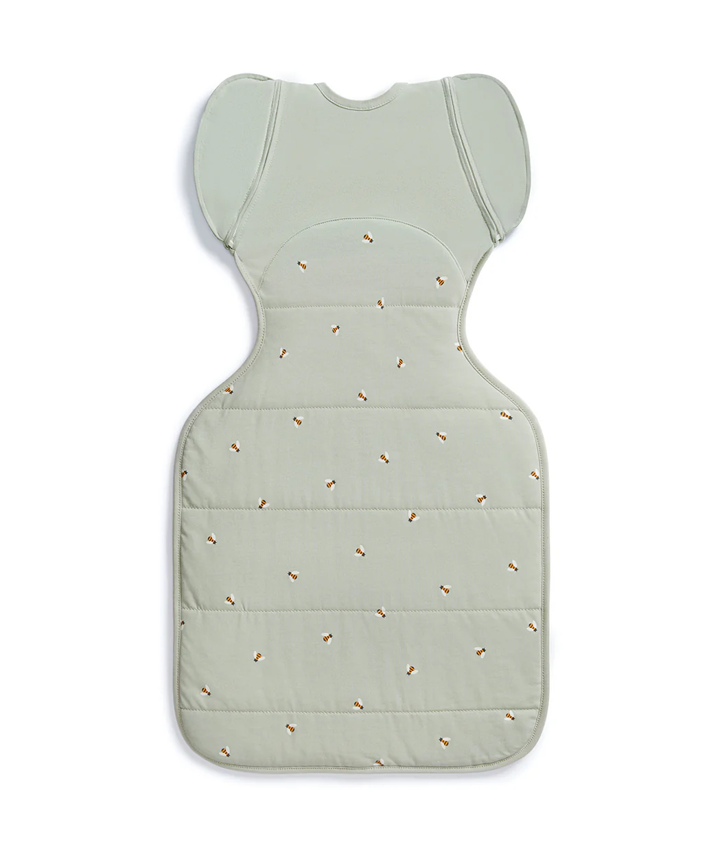 Swaddle Up™ Transition Bag 2.5 TOG Cotton Olive Bees - Image 3