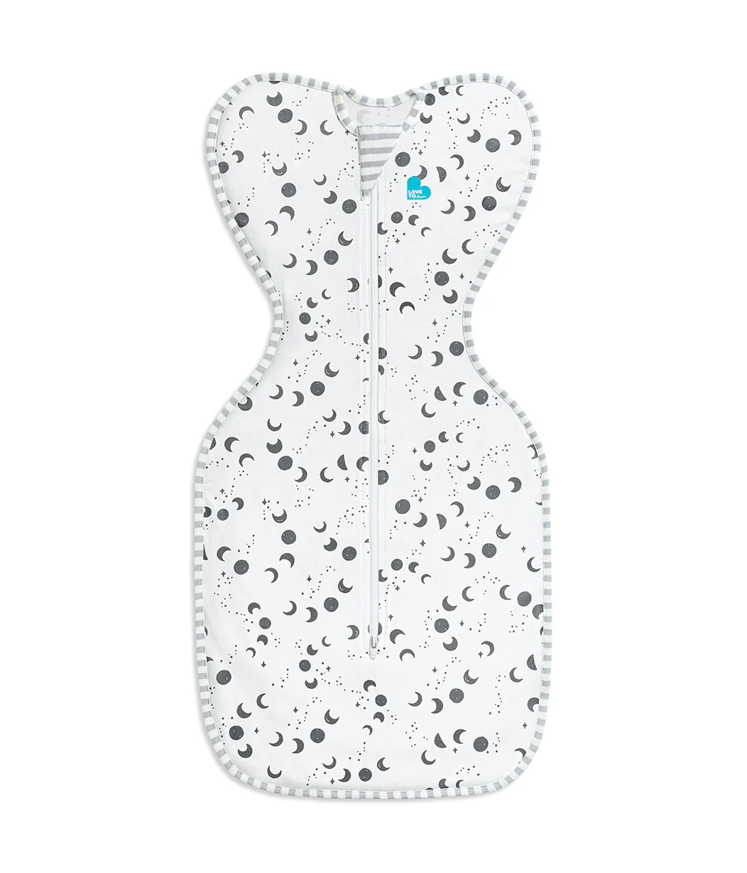 Swaddle Up™ 0.2 TOG Viscose from Bamboo White Moonscape - Image 2